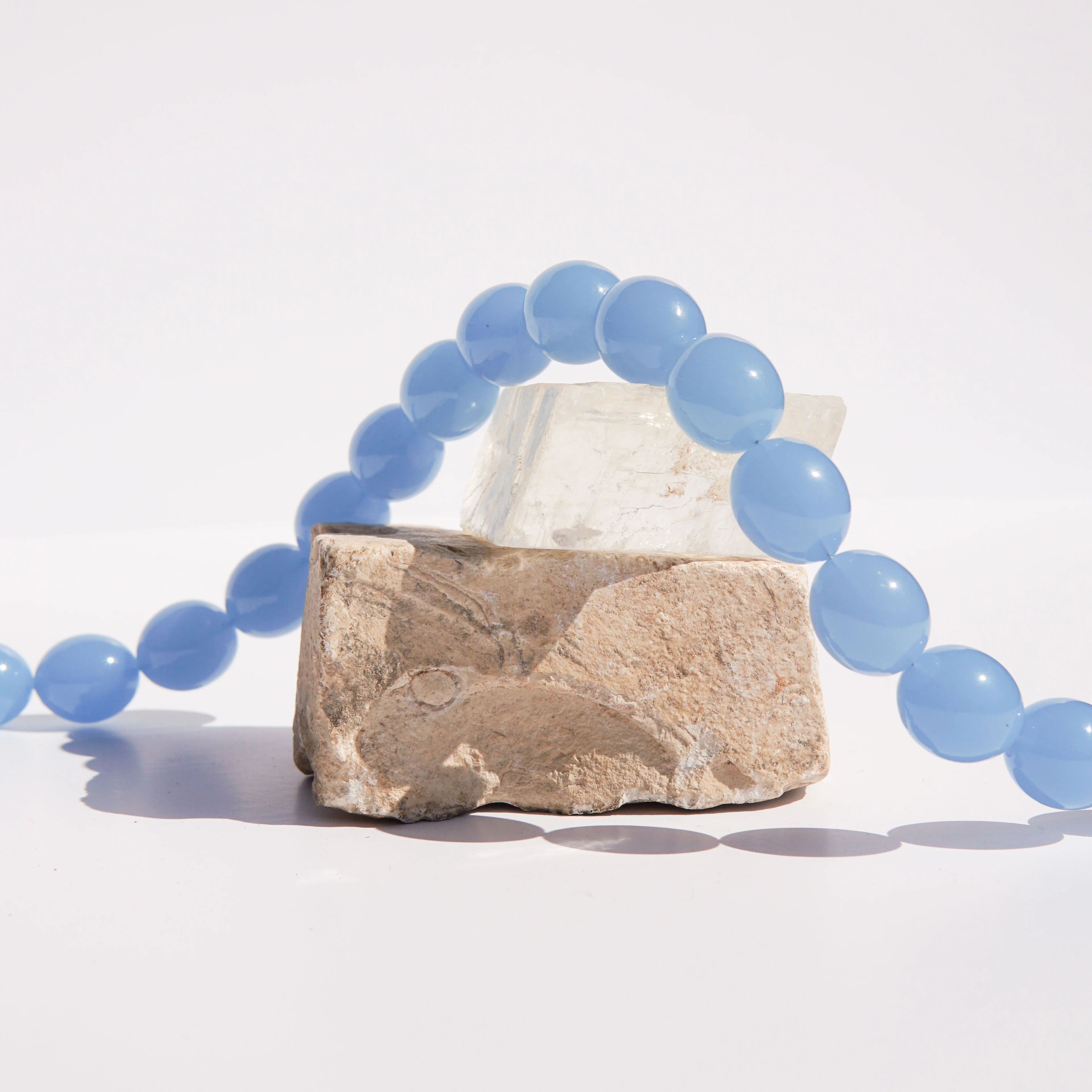 Aqua Do Mar Beaded Necklace Silver - Image 4