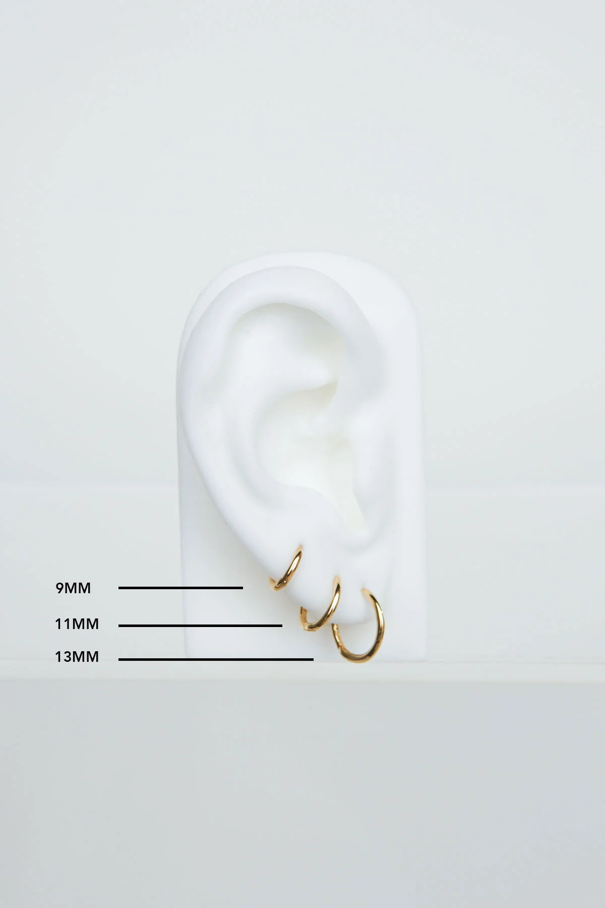 Basic wild hoop gold plated (11mm) - Image 4
