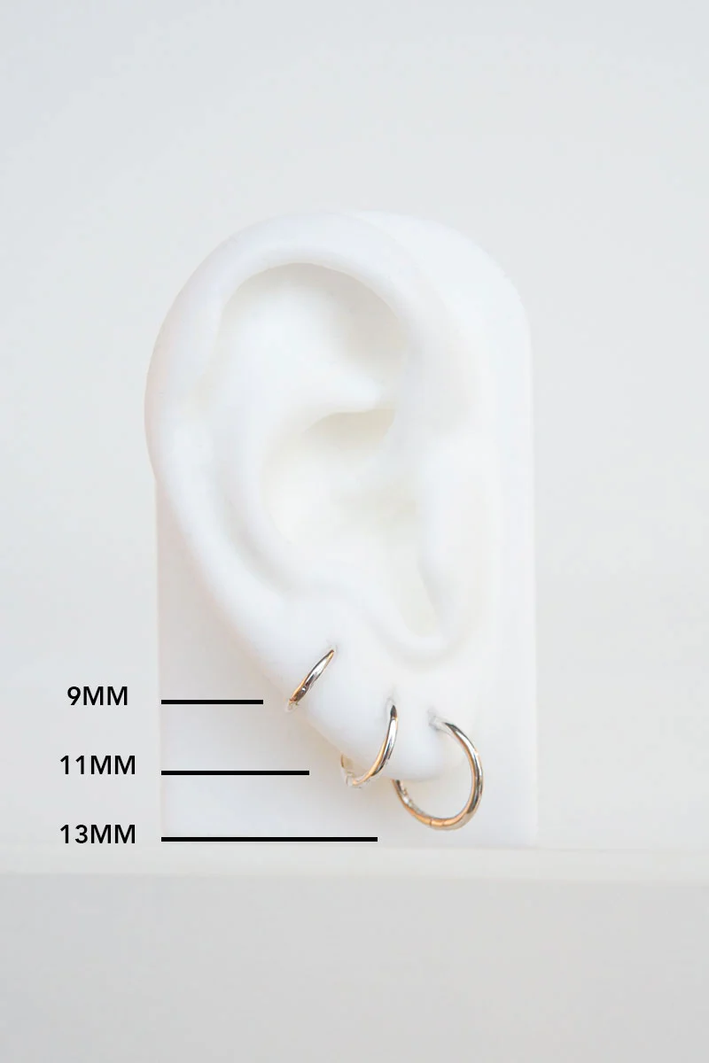 Basic wild hoop silver (11mm) - Image 4
