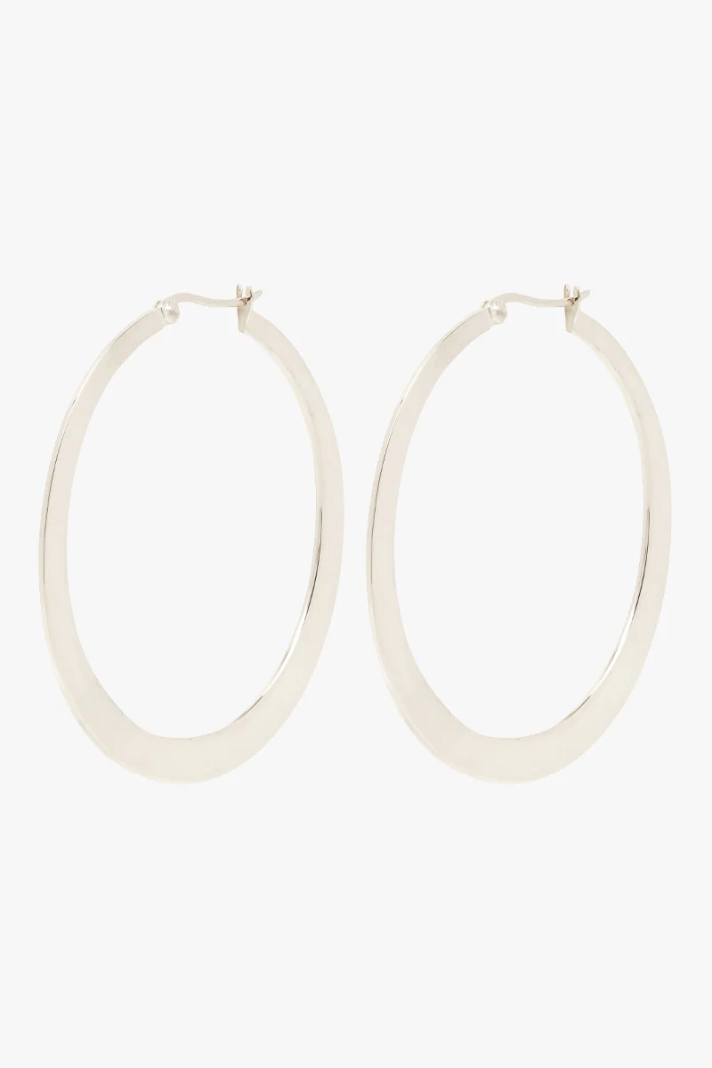 Big gypsy hoop silver (45mm) - Image 4