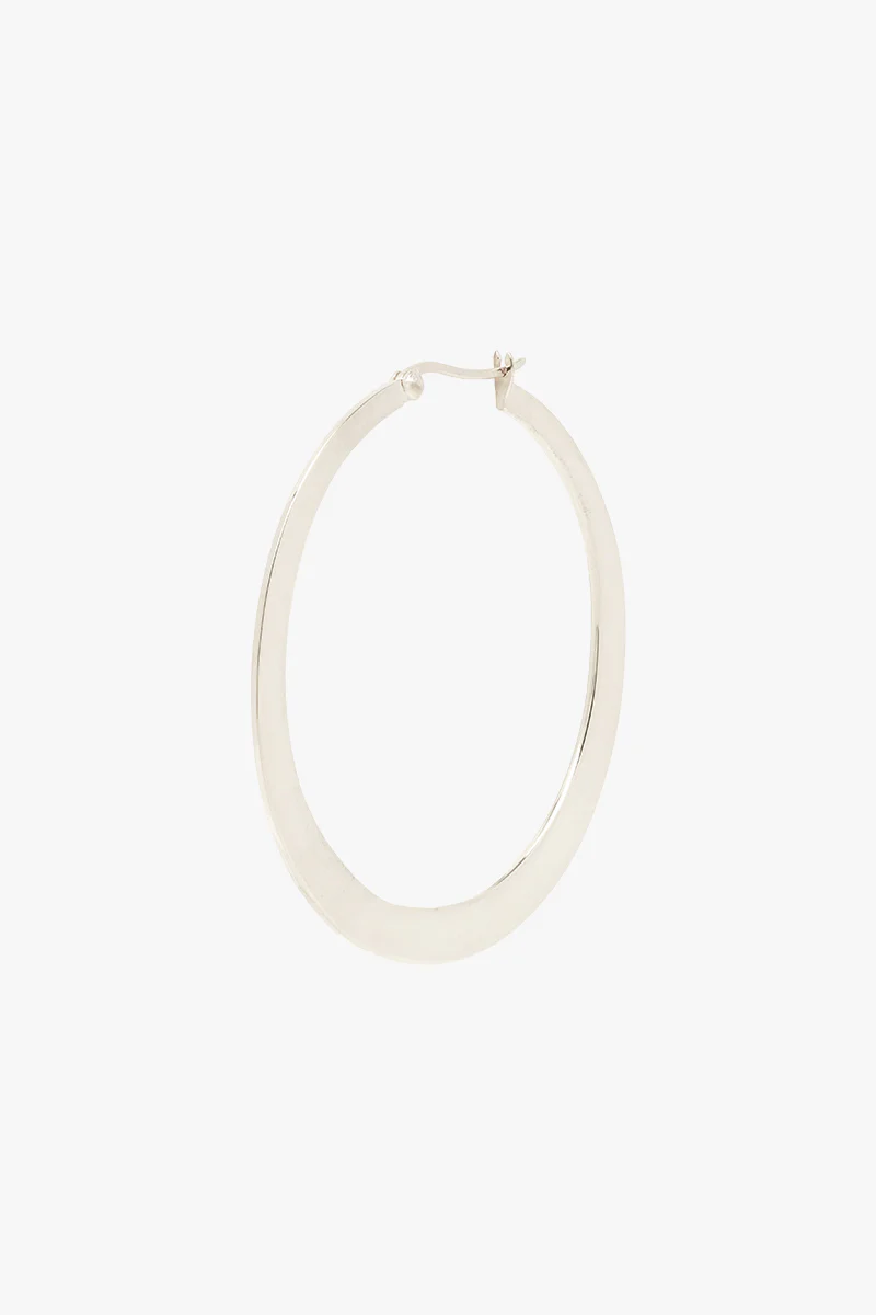 Big gypsy hoop silver (45mm) - Image 7