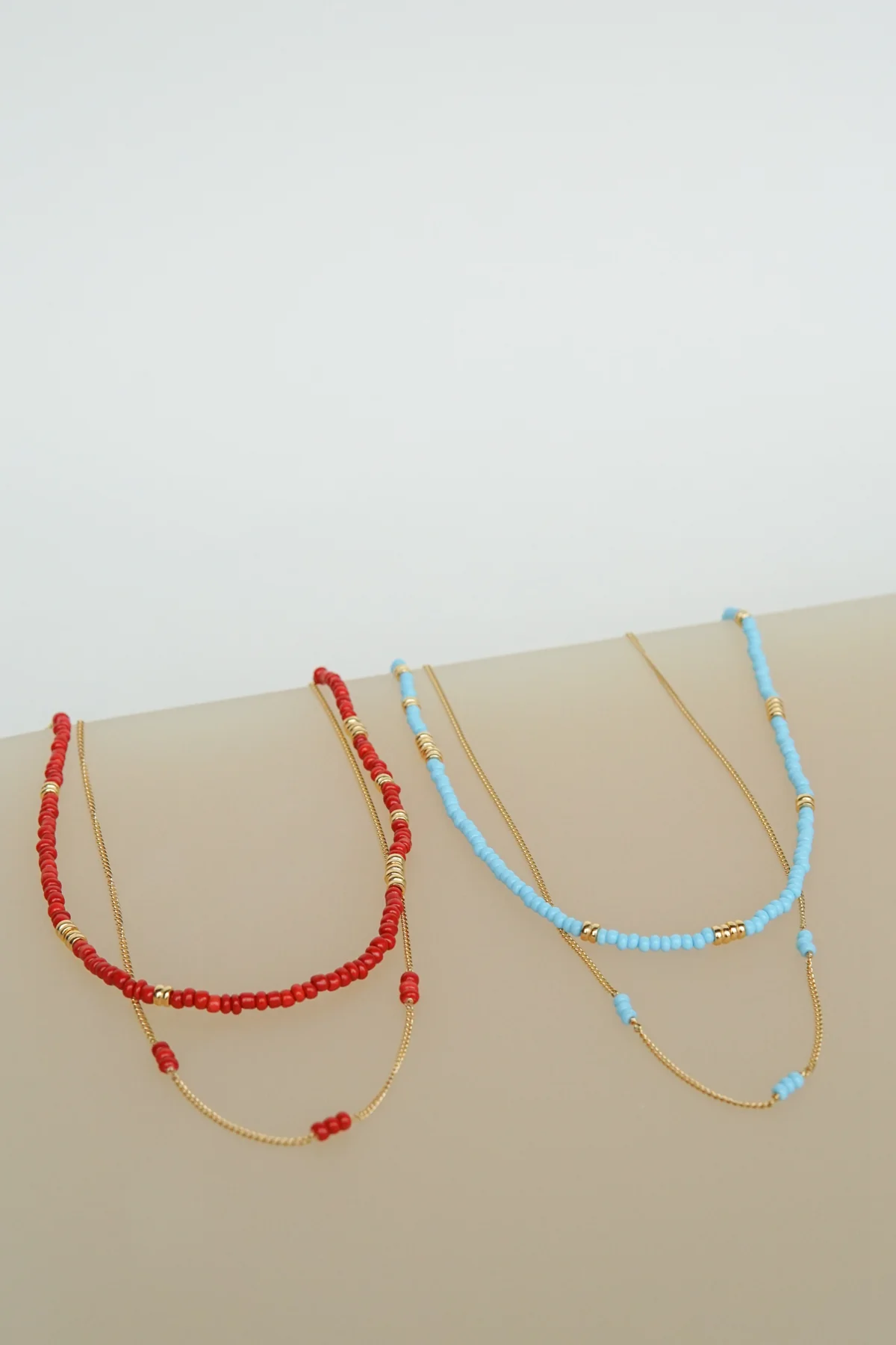 Blue clasp necklace gold plated - Image 12