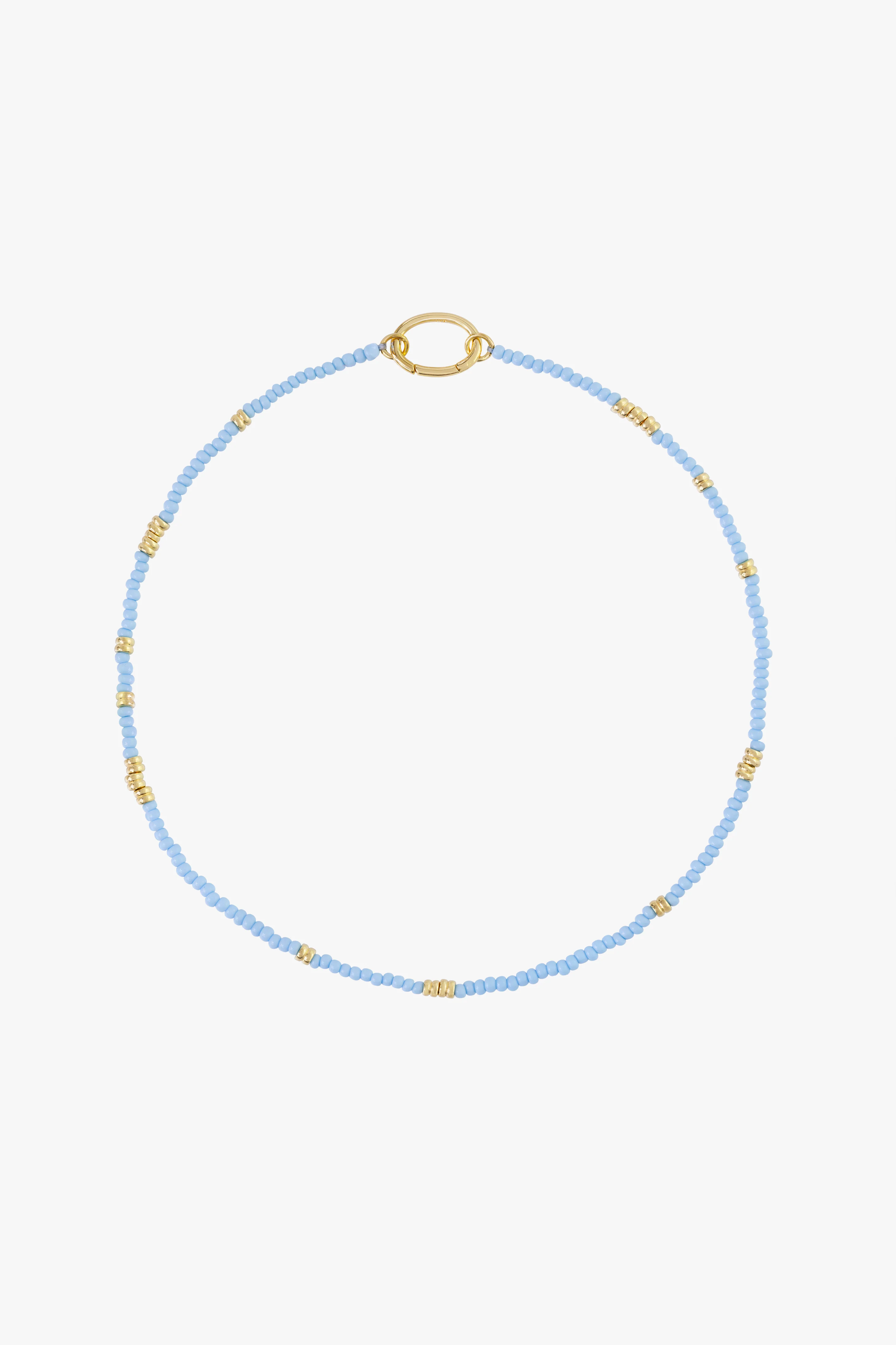 Blue clasp necklace gold plated - Image 4
