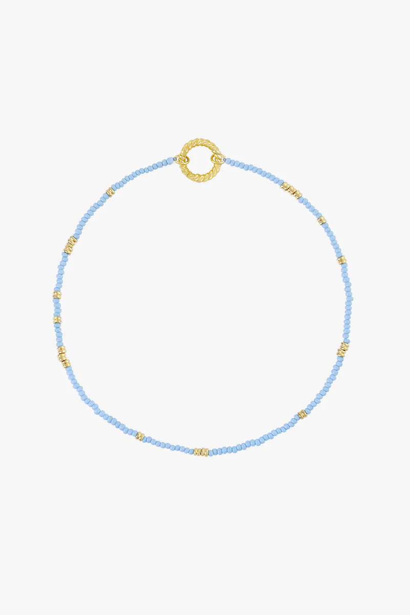Blue clasp necklace gold plated - Image 8