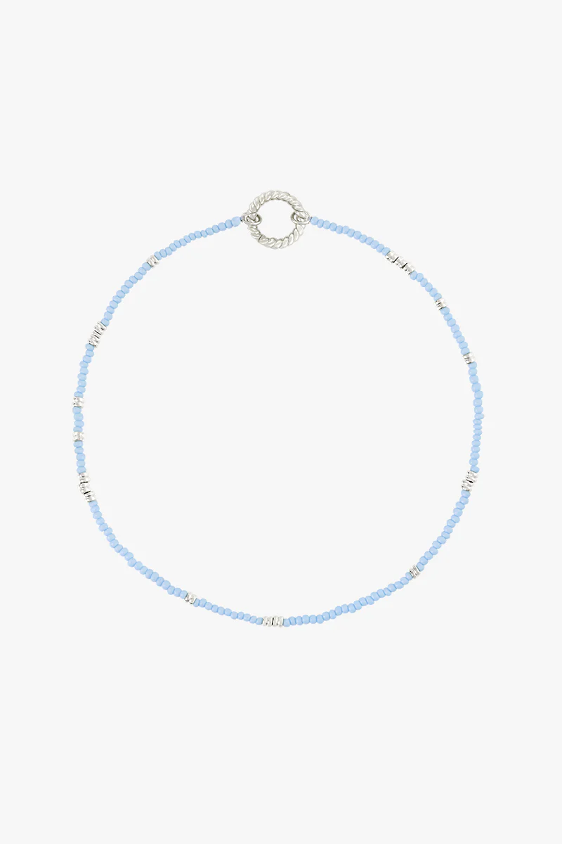 Blue clasp necklace silver - Image 7