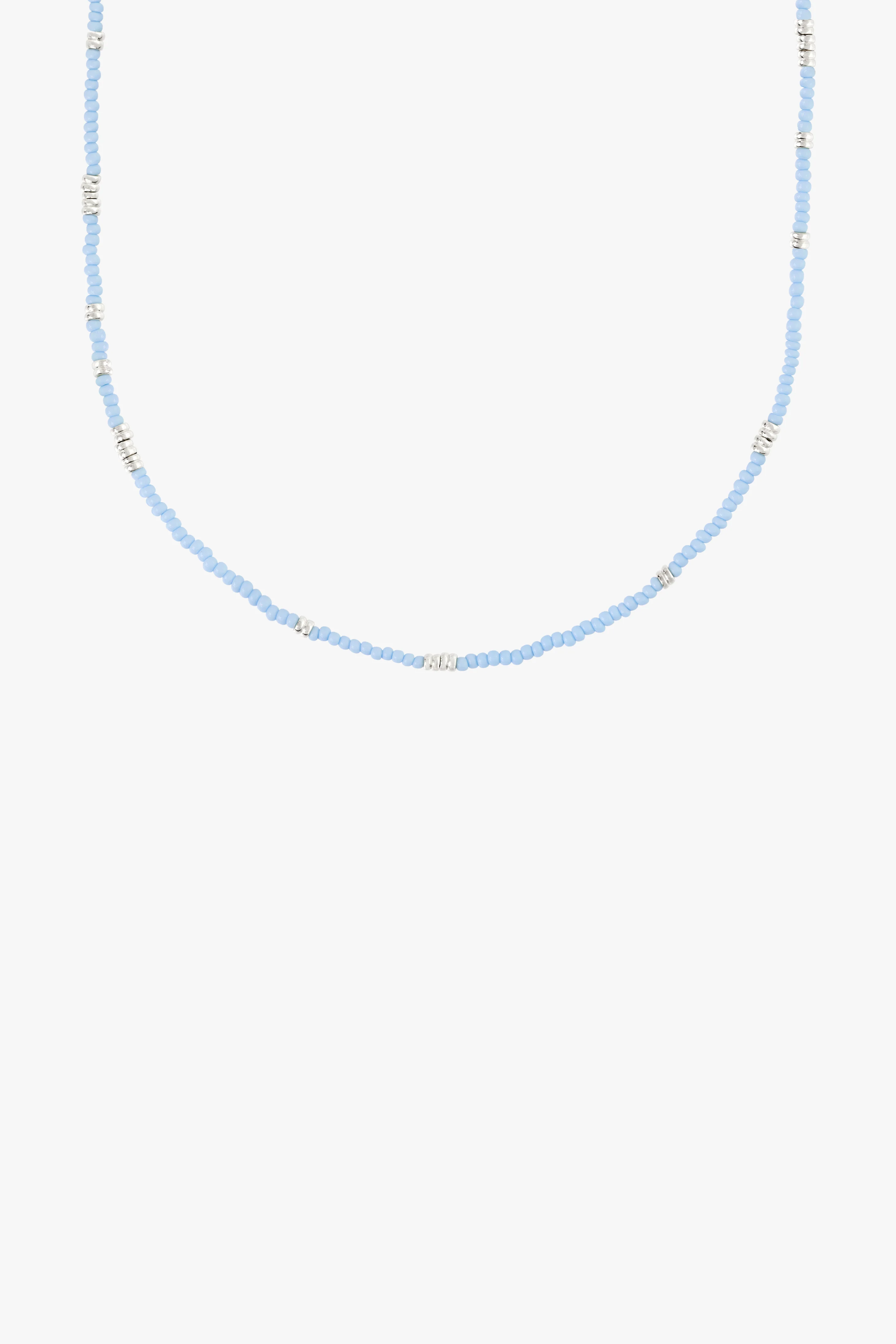 Blue clasp necklace silver - Image 9