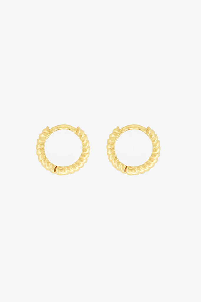 Bold Twisted Hoop Gold Plated (11mm) - Image 4