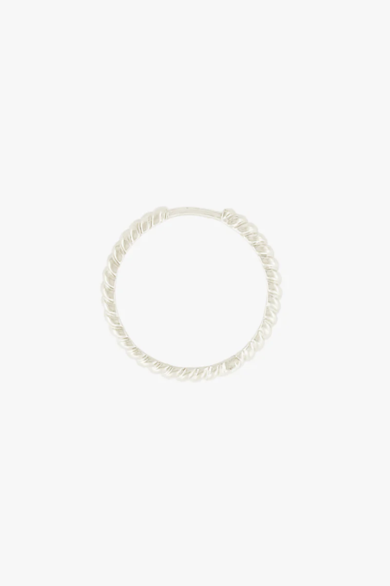 Bold Twisted Hoop Silver (20mm)