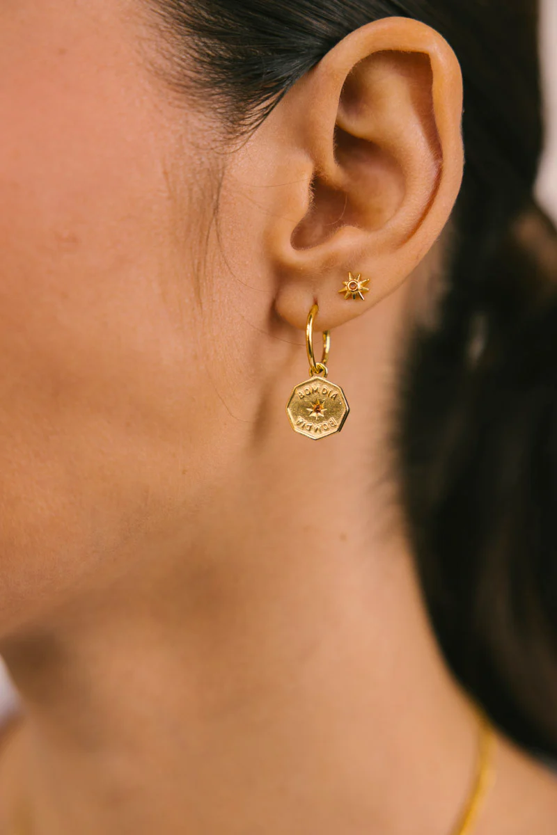 Bom Dia Hoop Gold Plated - Image 2