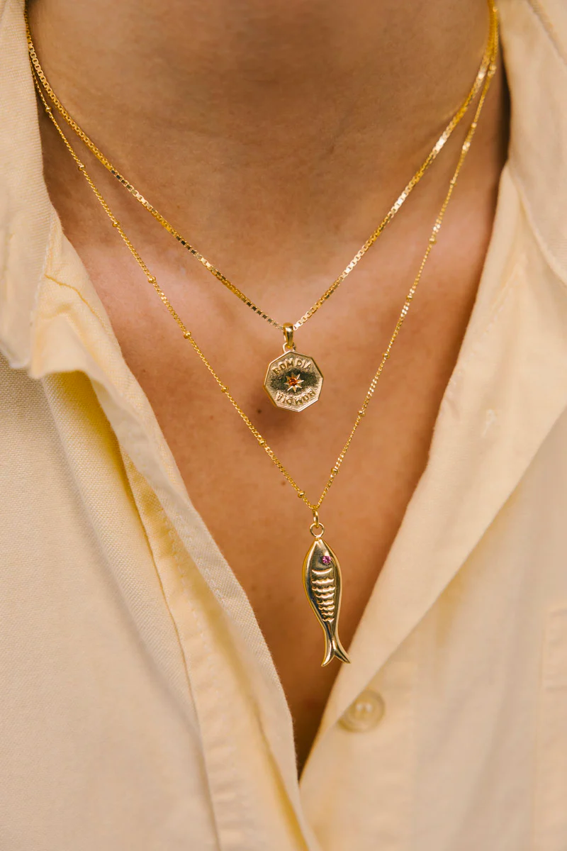 Bom Dia Necklace Gold Plated - Image 2