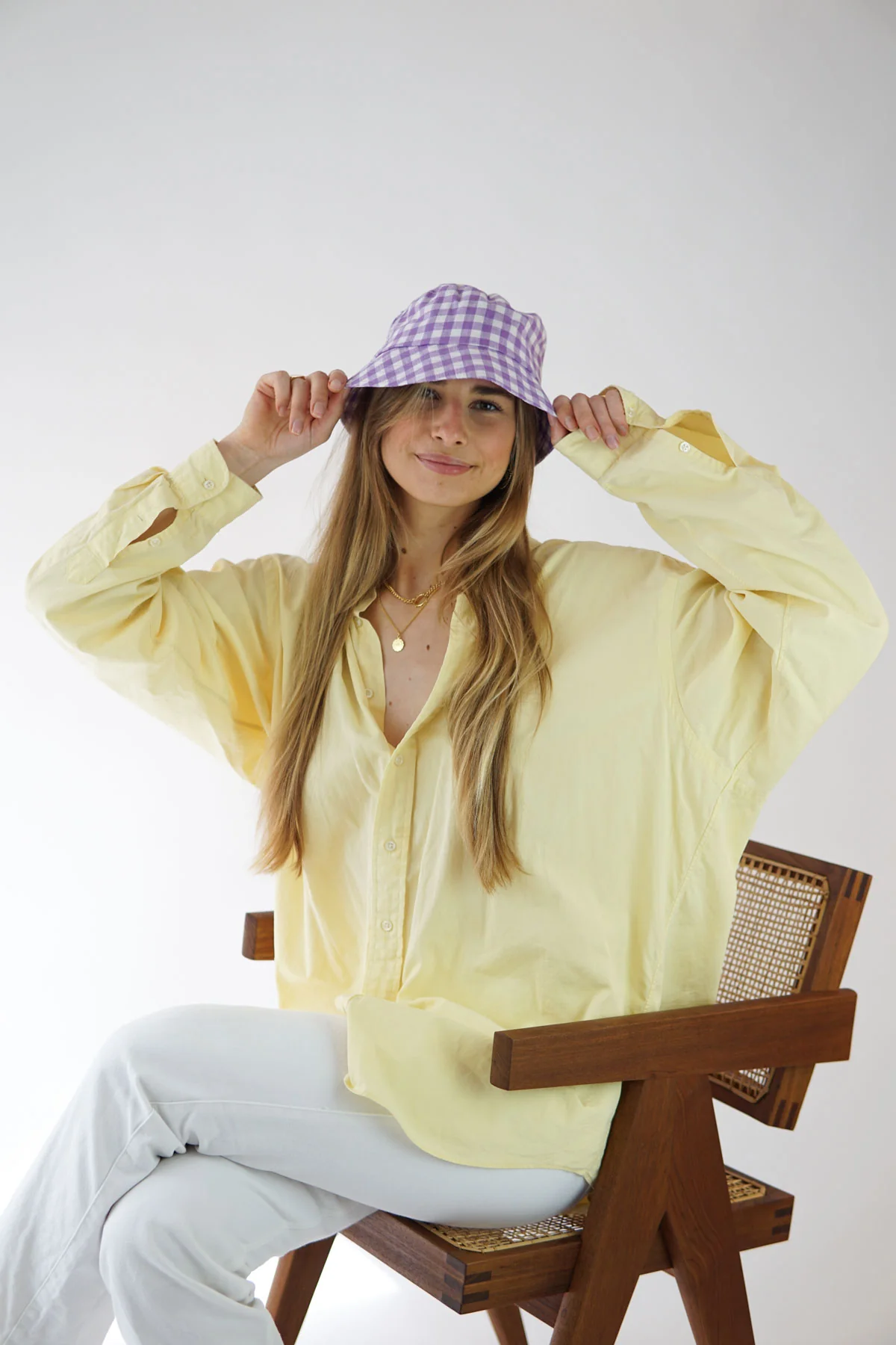 Check mate lilac bucket hat - Image 3
