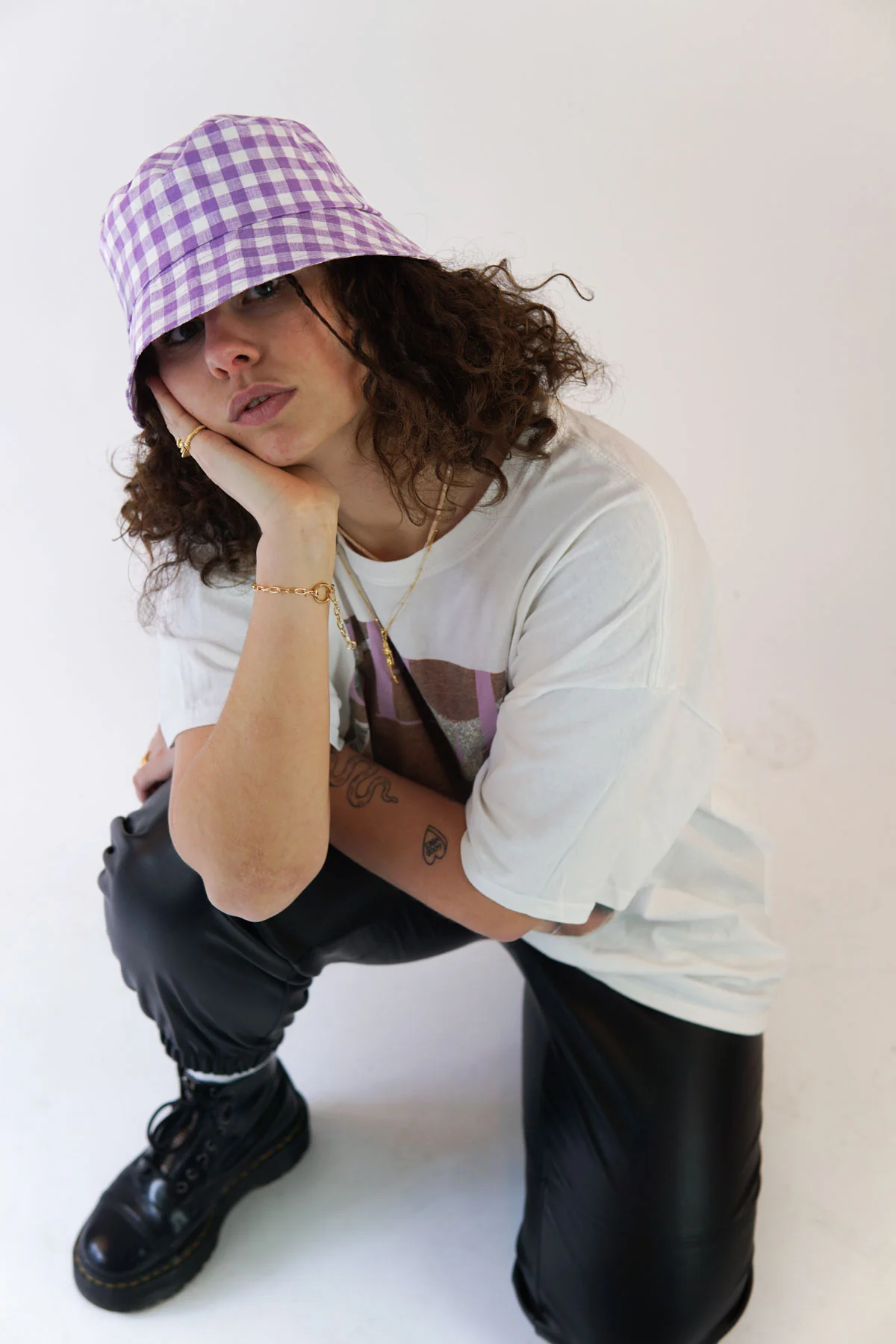 Check mate lilac bucket hat - Image 7