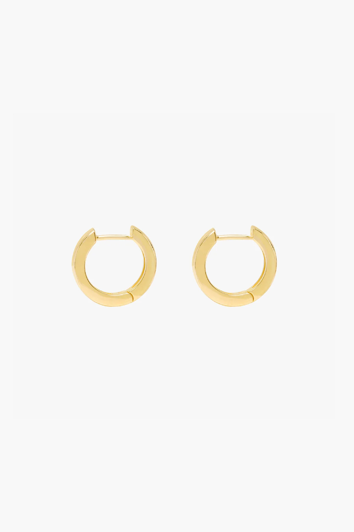 Classic huggie gold plated small (15mm) - Image 8