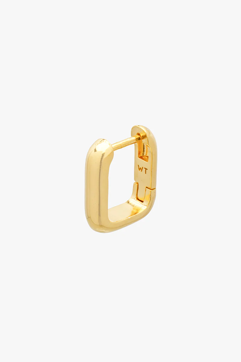 Classic Ovate Hoops Gold Plated (14mm) - Image 2