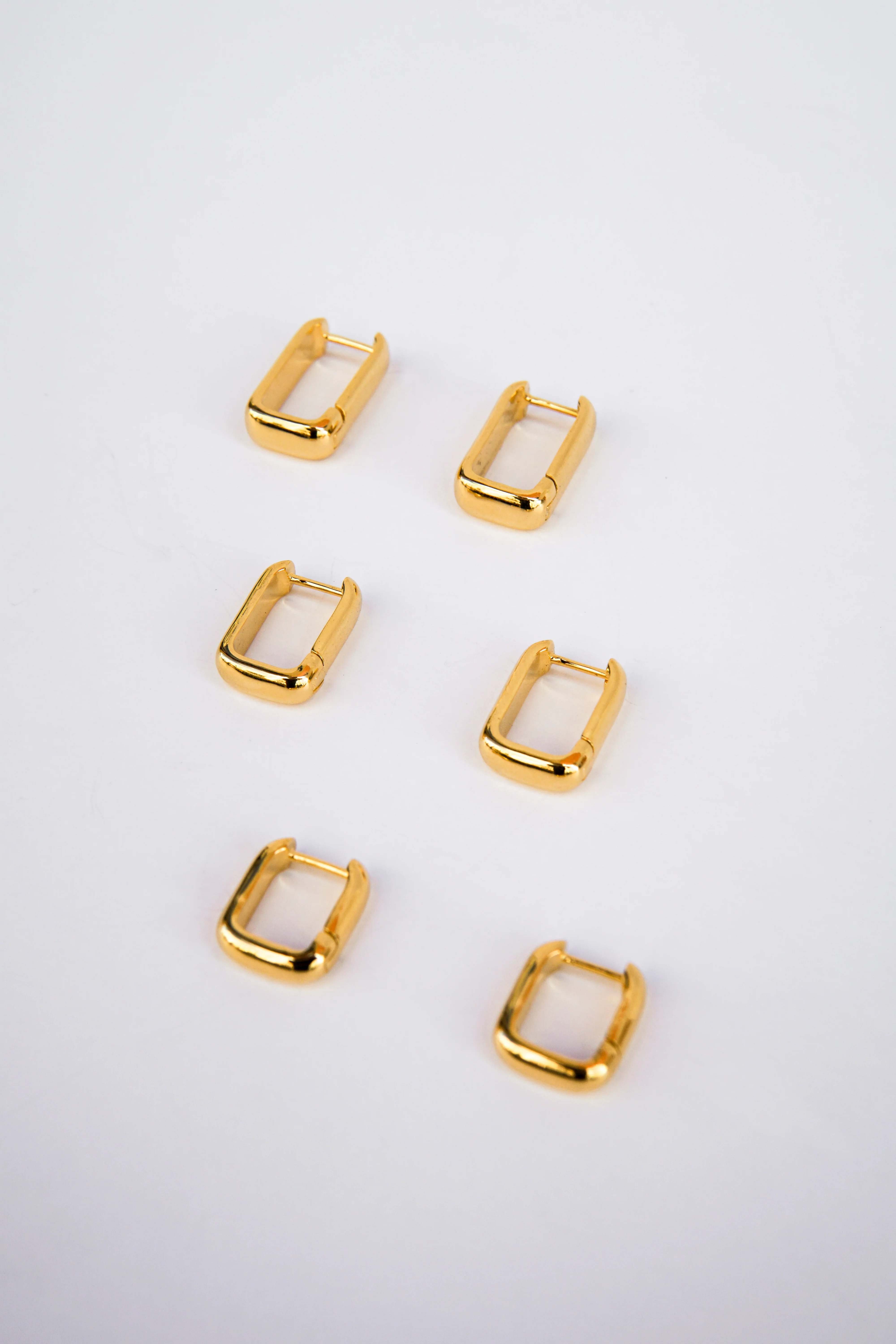 Classic Ovate Hoops Gold Plated (14mm) - Image 6