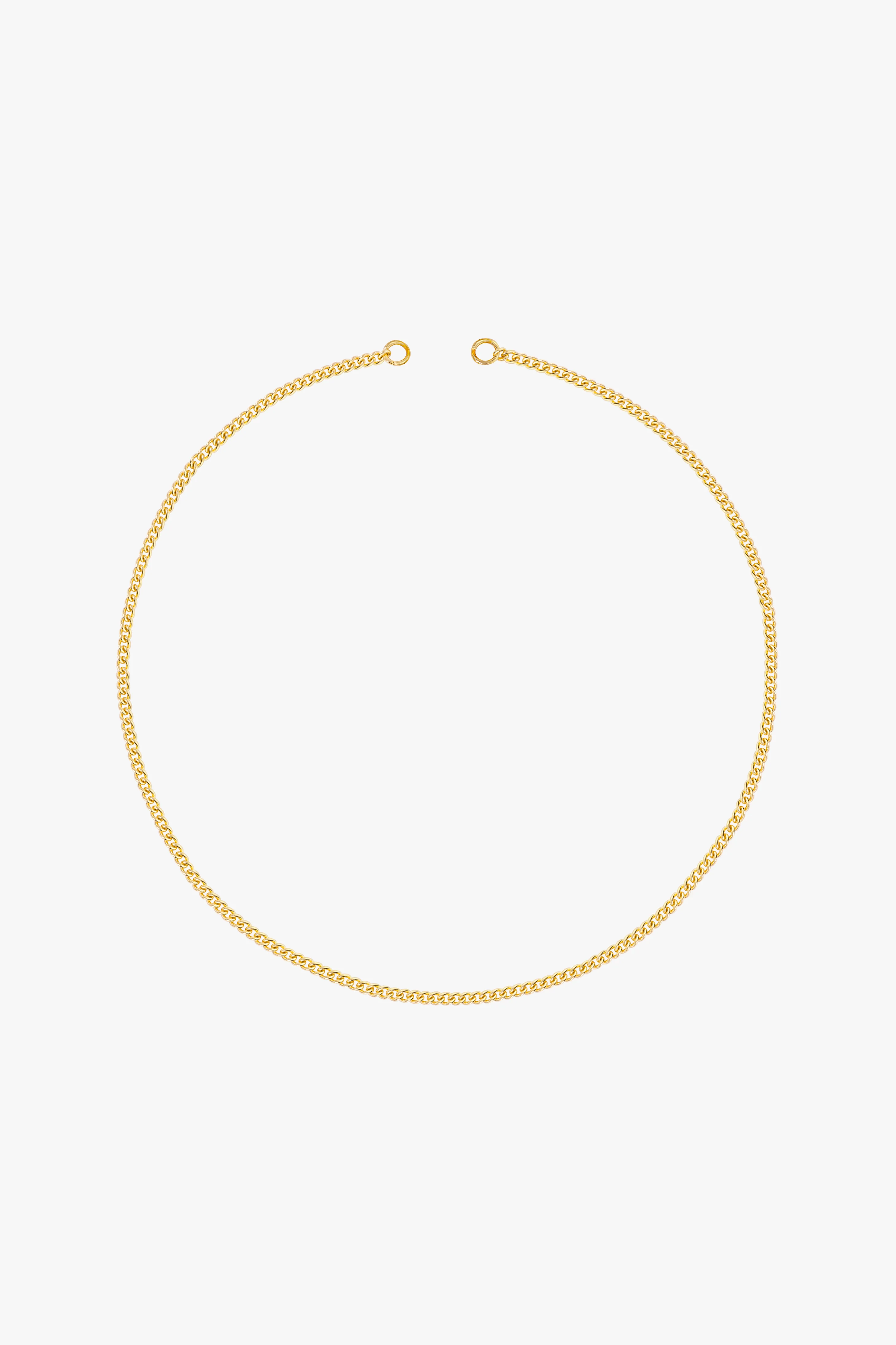 Curb clasp chain gold plated