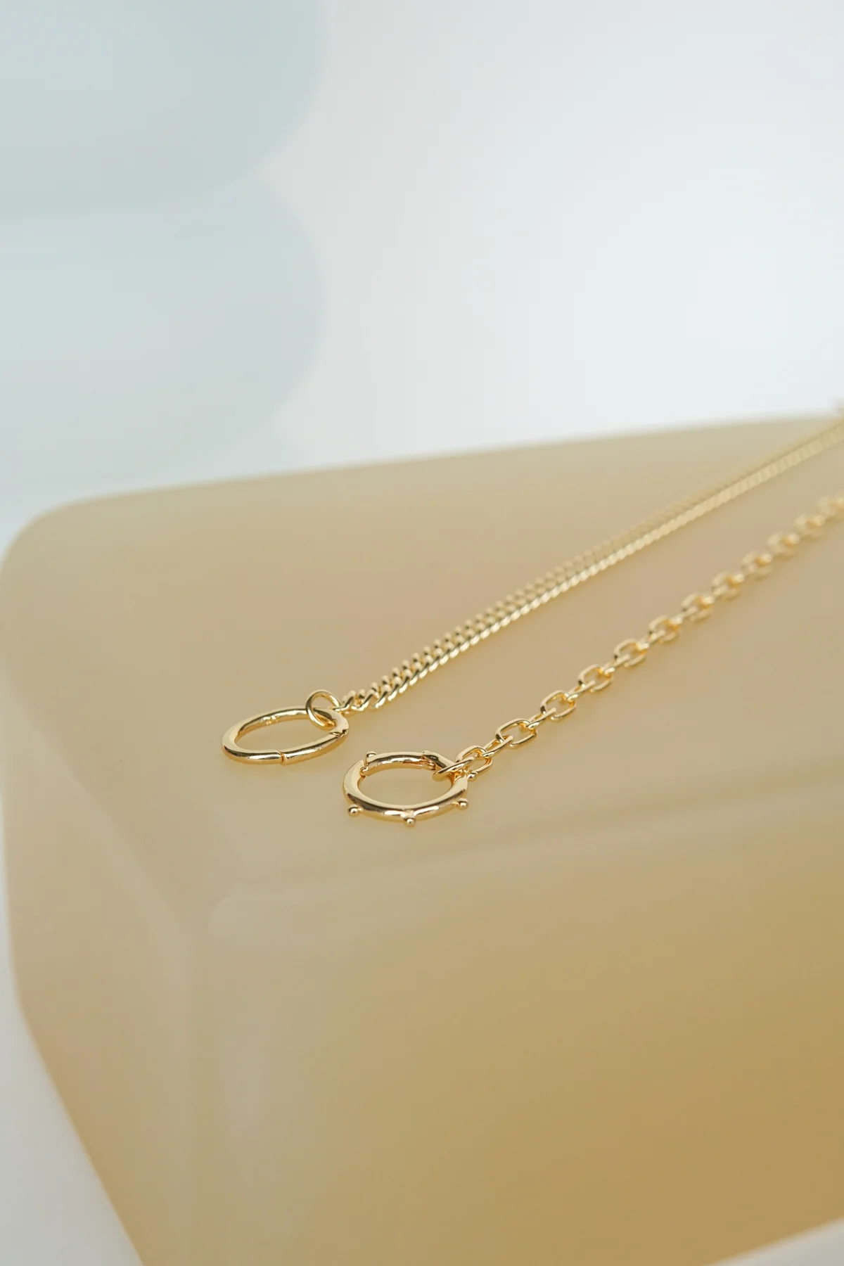 Curb clasp chain gold plated - Image 10