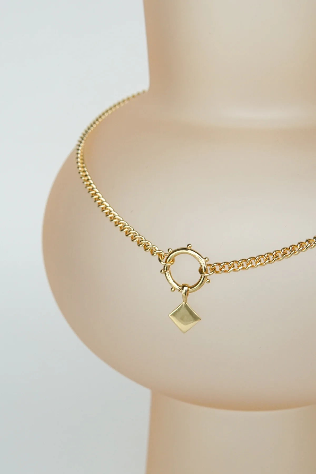 Curb clasp chain gold plated - Image 5