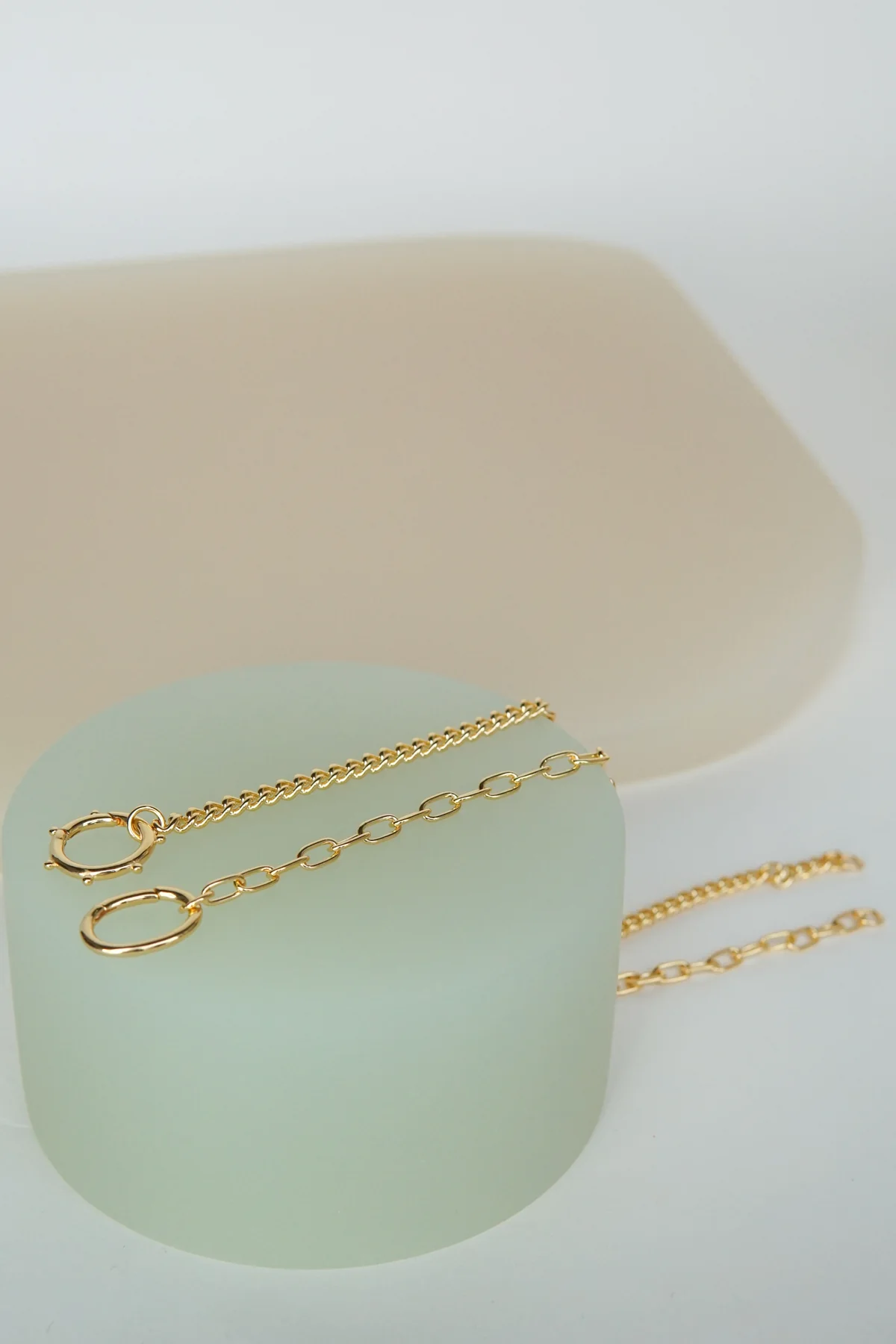 Curb clasp chain gold plated - Image 9
