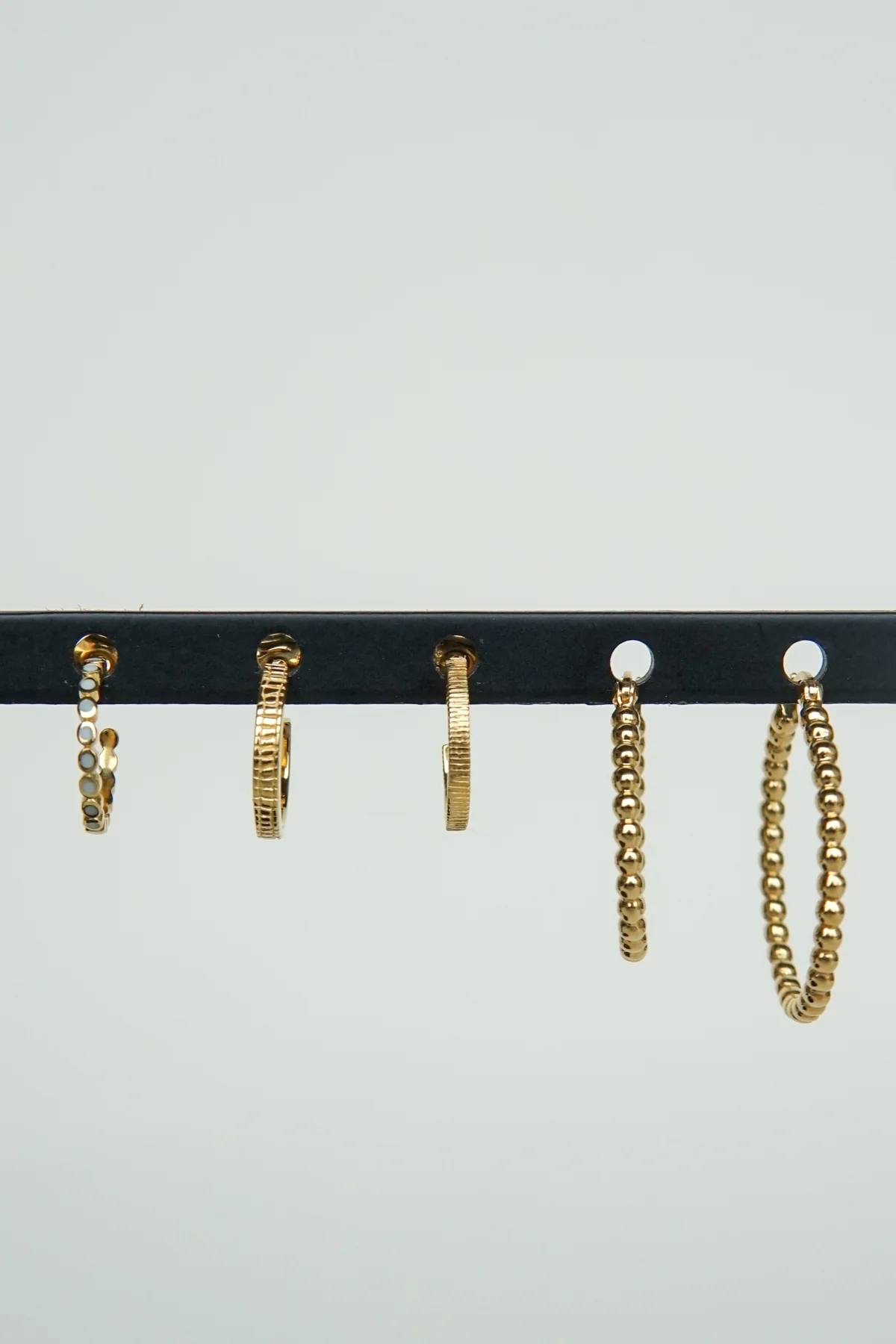 Dots hoop gold plated 30mm - Image 14