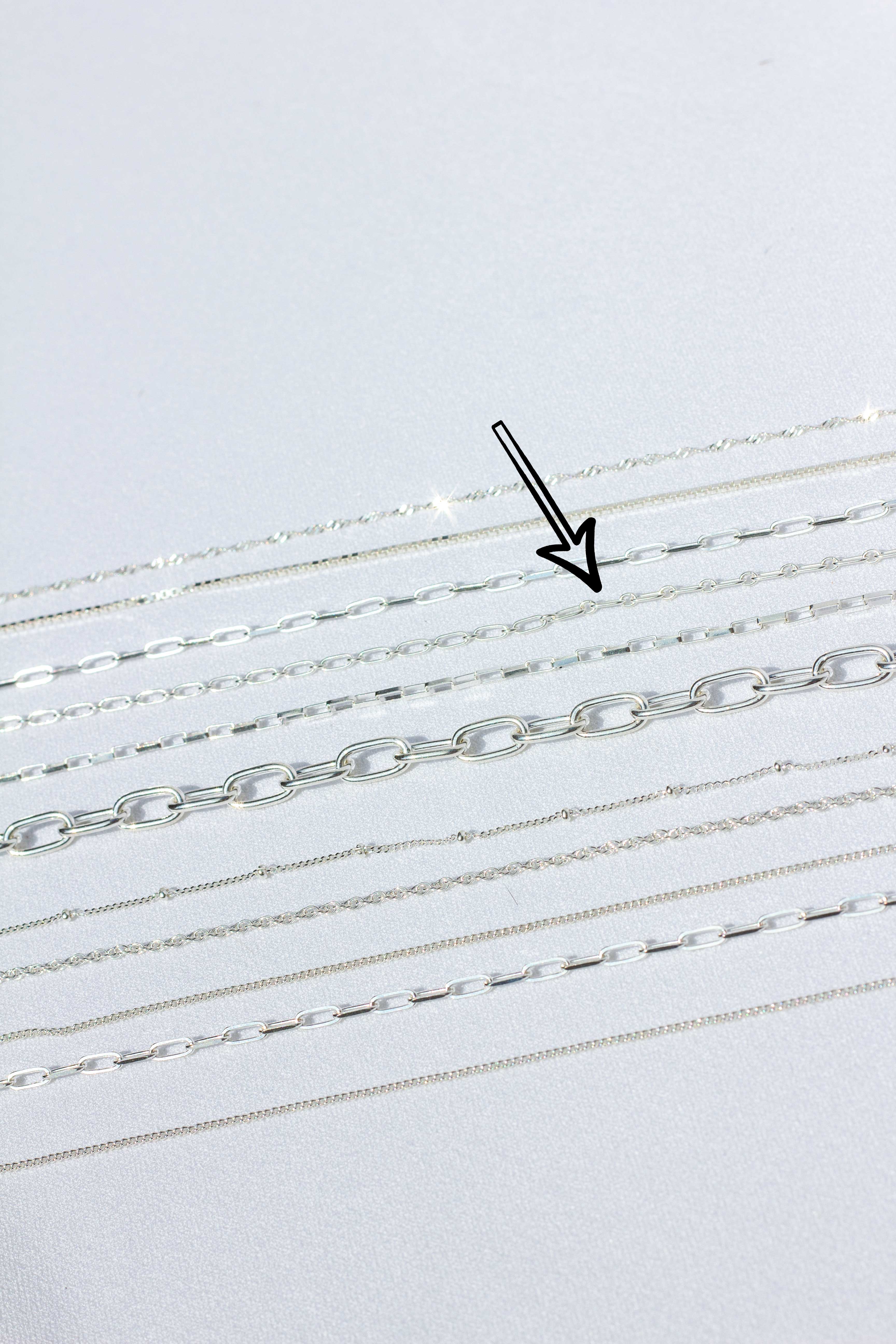 Figaro choker silver (36cm) - Image 4