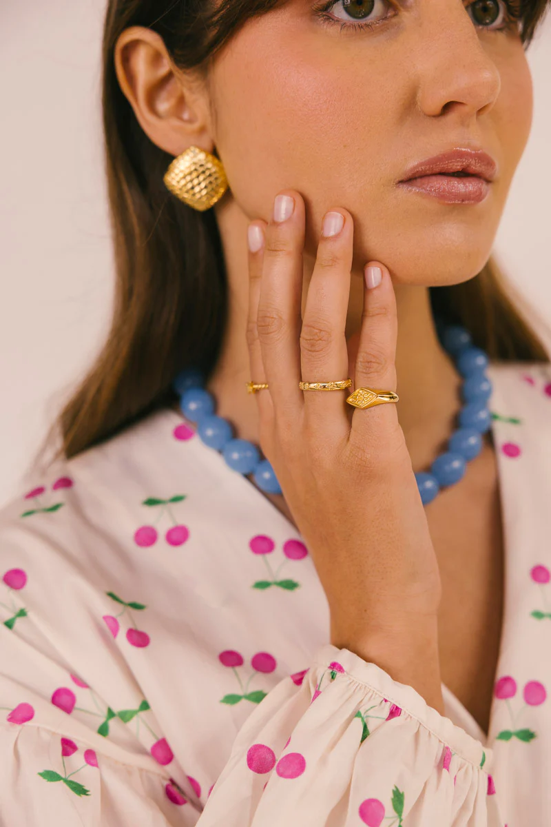 Floral Embrace Ring Gold Plated - Image 4