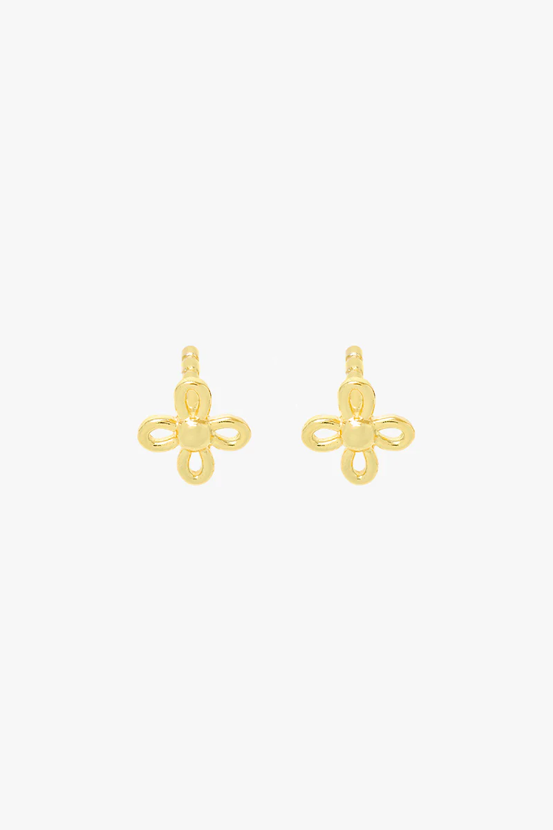 Flores Stud Gold Plated - Image 6
