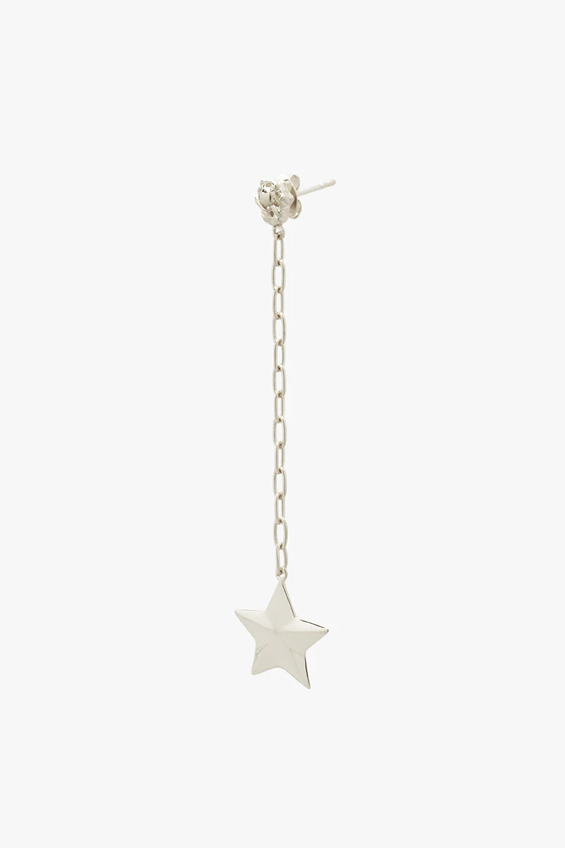 Luminous Star Drop Earring Silver