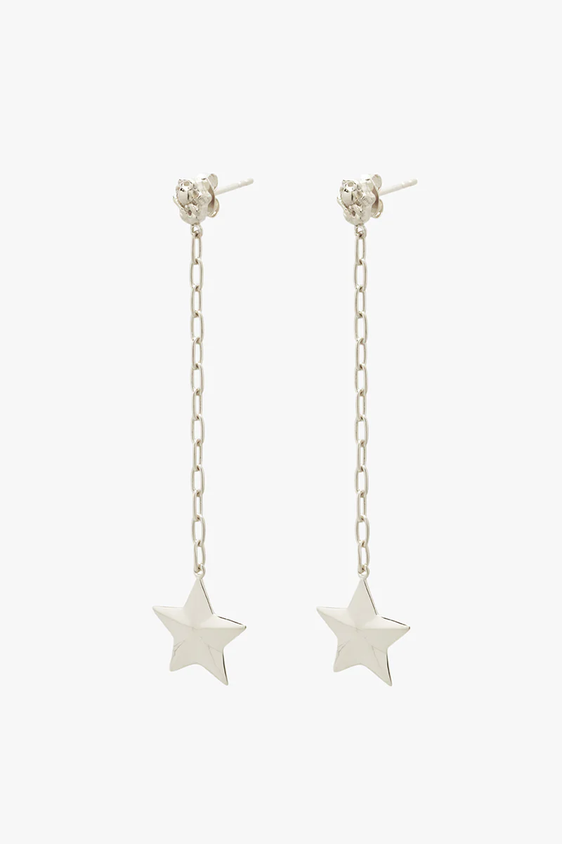 Luminous Star Drop Earring Silver - Image 5