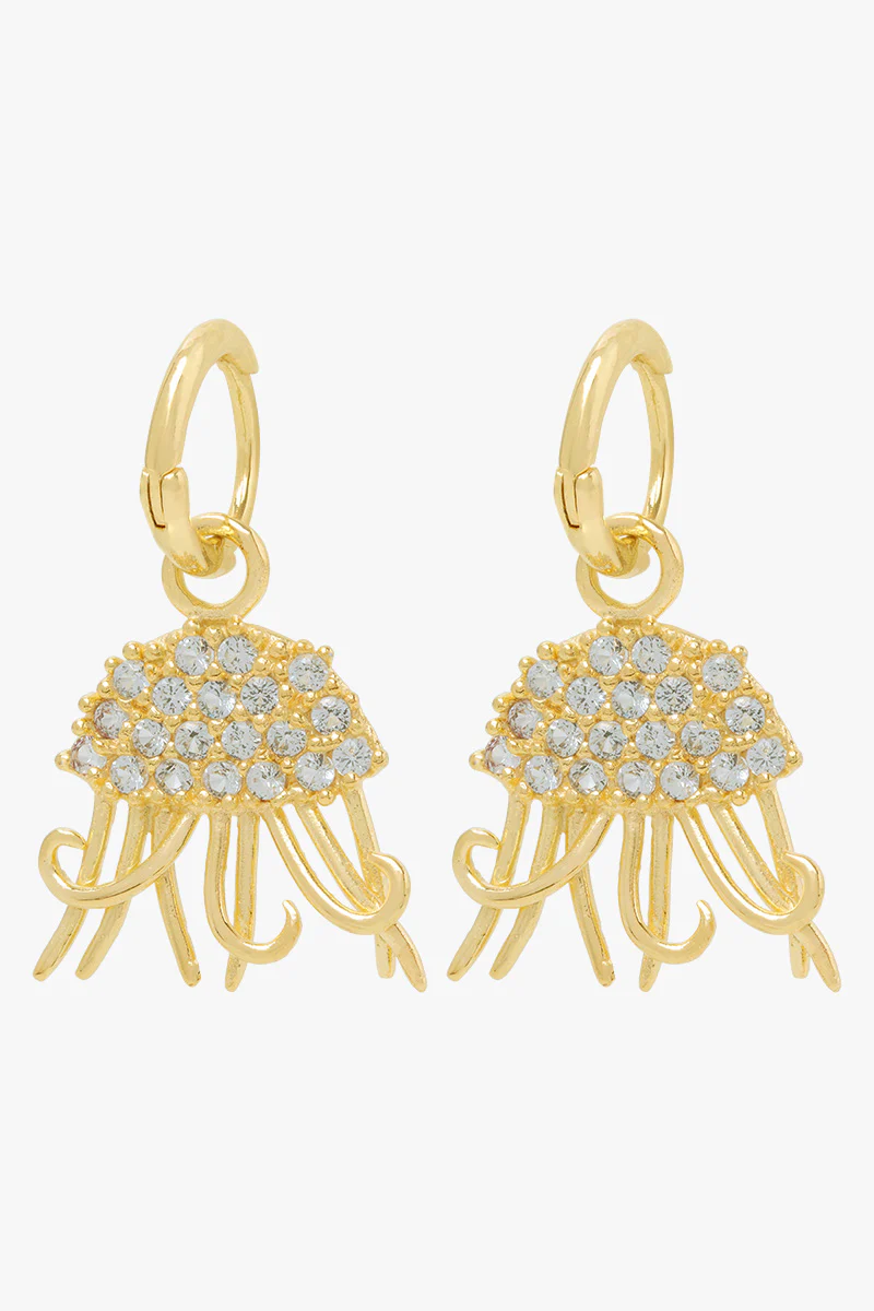 Medusa Hoop Earring Gold Plated - Image 6