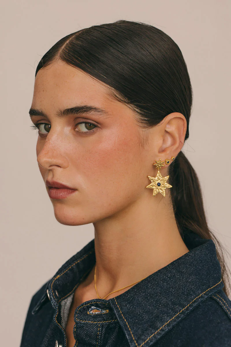 Night Sky Earring Gold Plated - Image 6