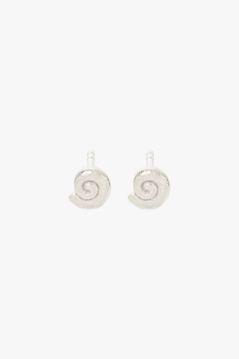 Ocean Swirl Stud Silver - Image 6