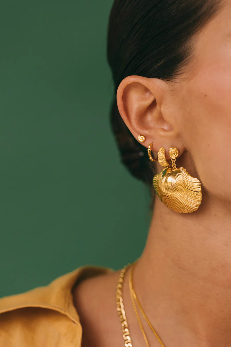 Ocean Treasure Earring Gold Plated - Image 4
