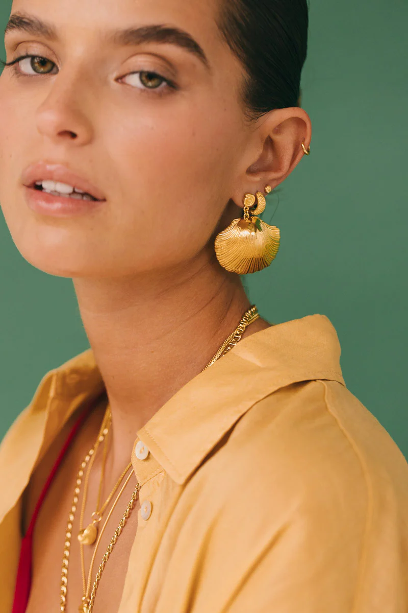 Ocean Treasure Earring Gold Plated - Image 5