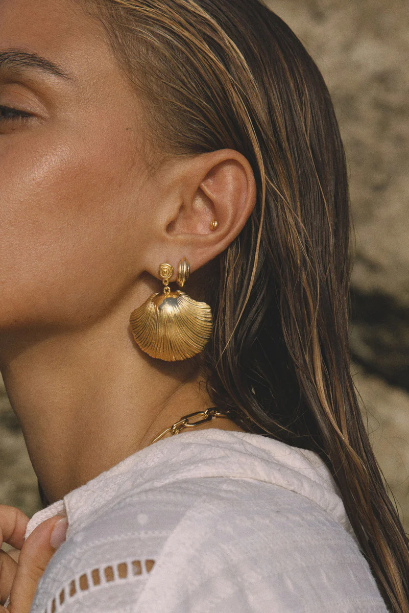 Ocean Treasure Earring Gold Plated - Image 8