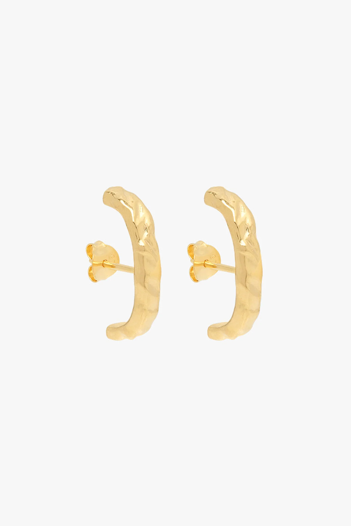 Organic chunky ear jacket gold plated - Image 4