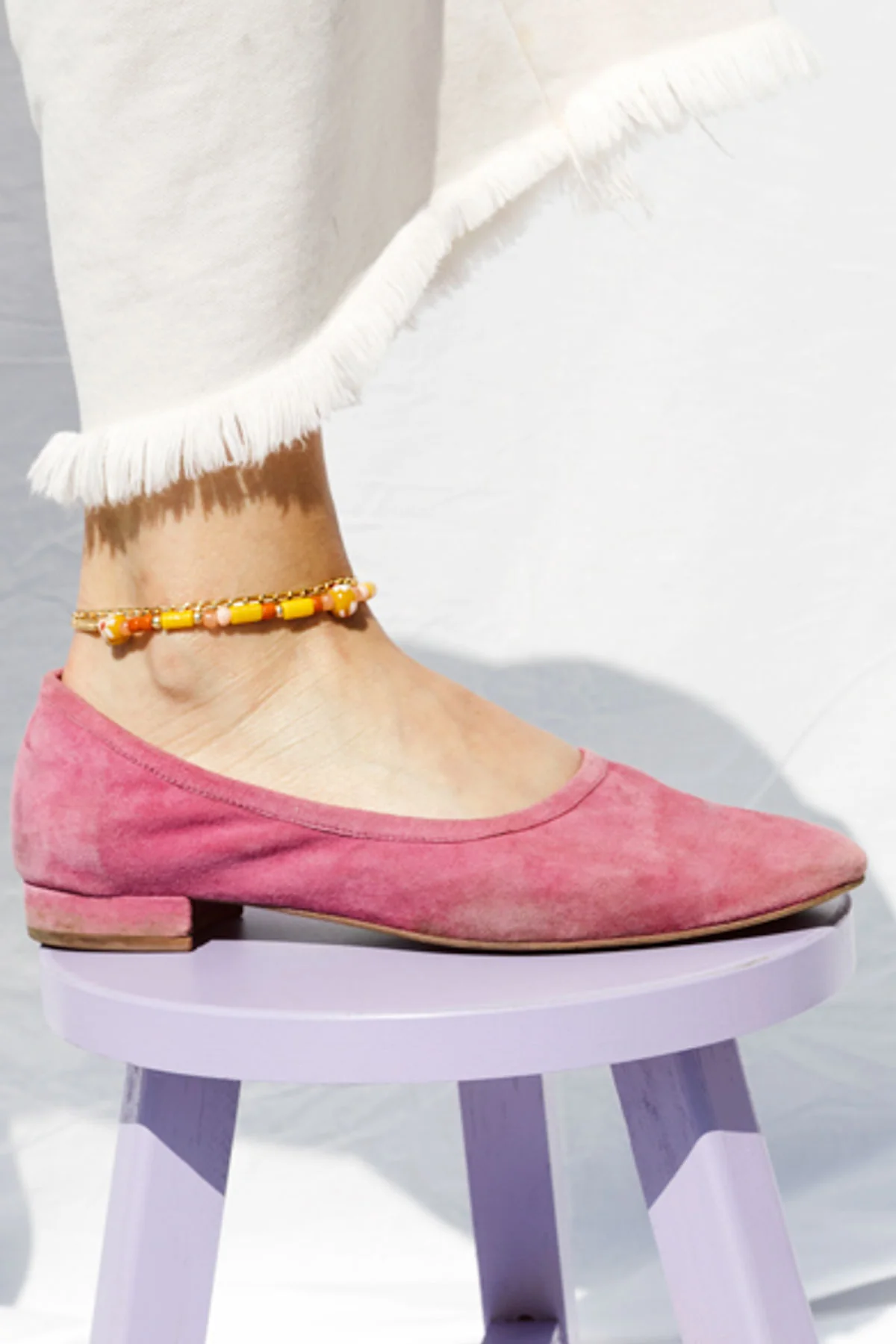 Oval chain anklet gold plated - Image 8