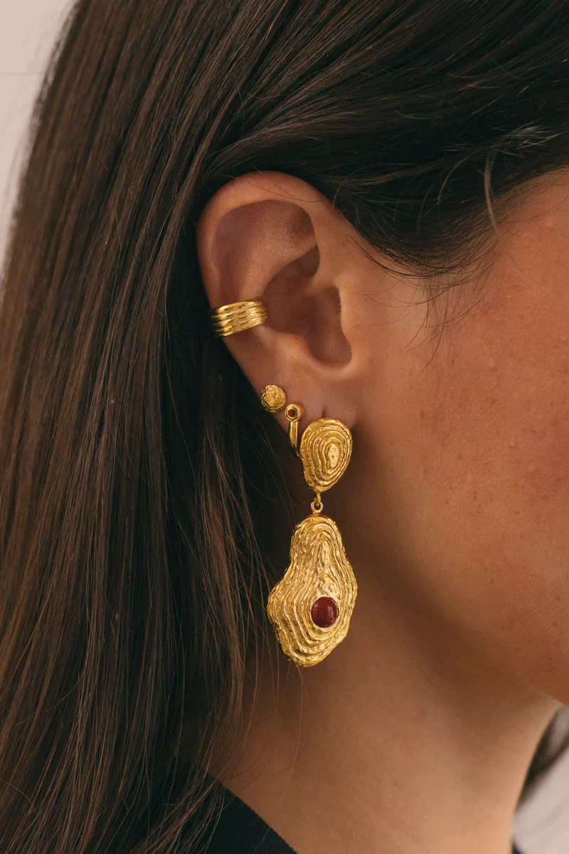 Rocky Ear Cuff Gold Plated - Image 2