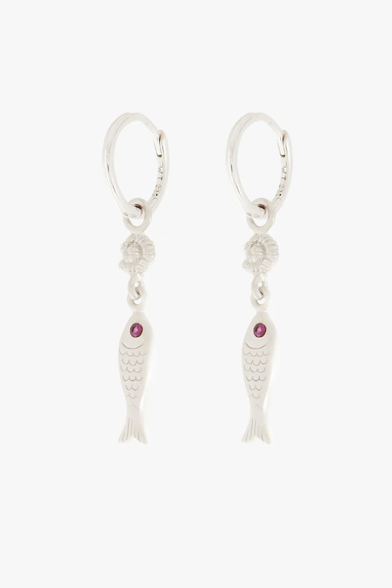 Sardinha Hoop Earring Silver - Image 5