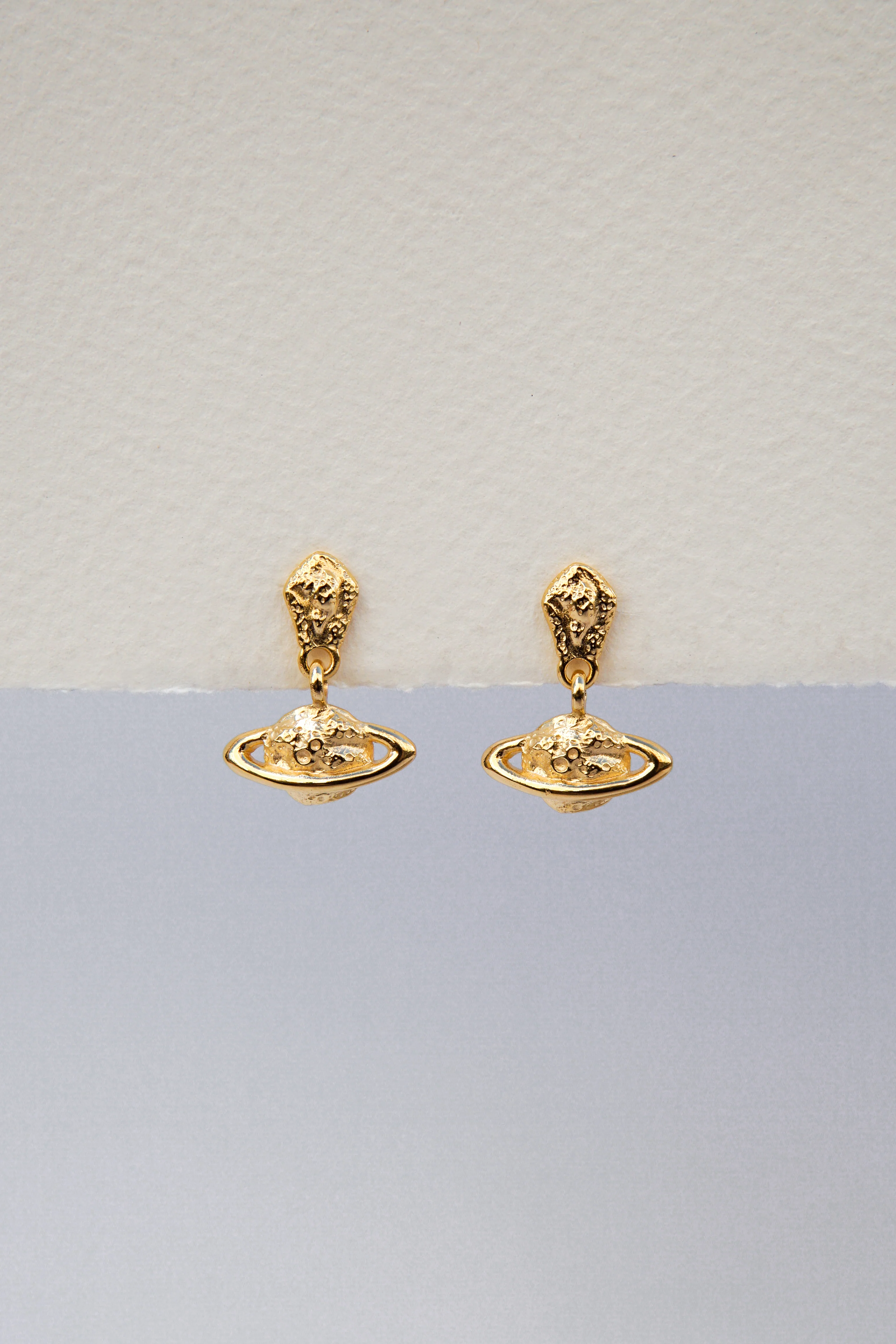 Saturn Earring Gold Plated - Image 3