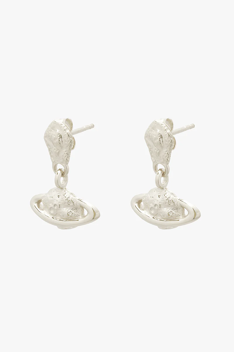 Saturn Earring Silver - Image 5