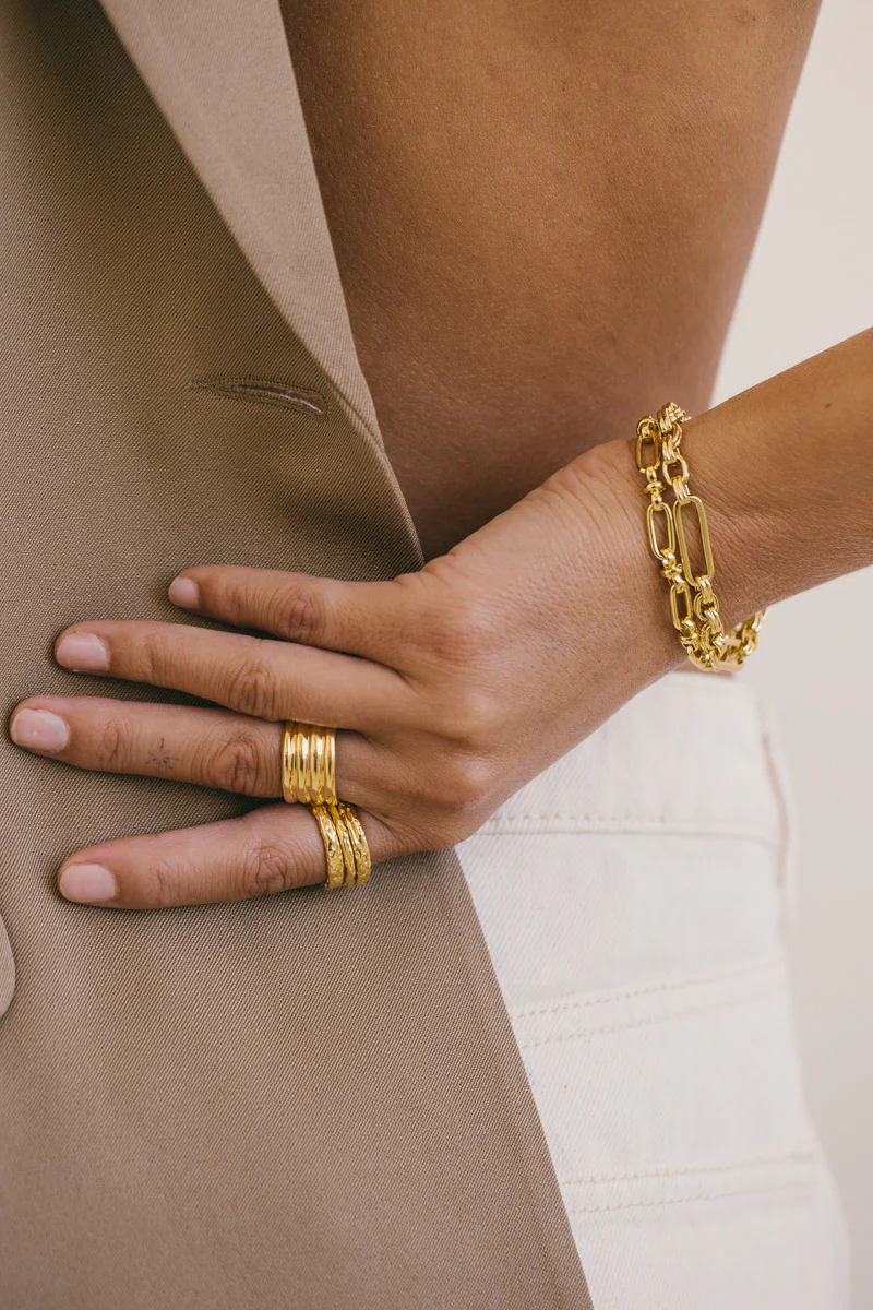Signature chain bracelet gold plated - Image 6