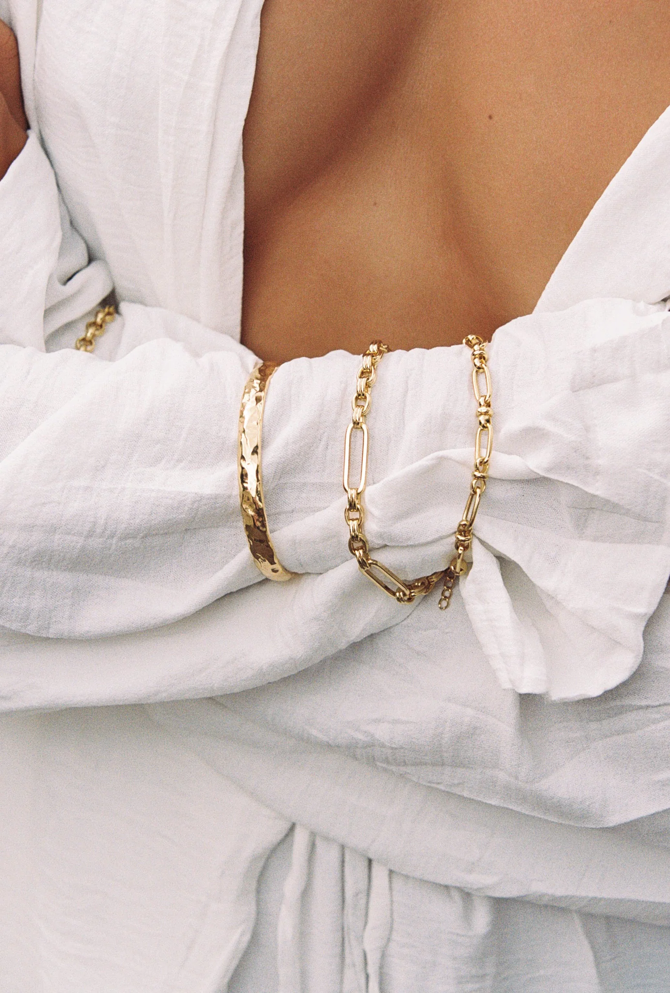 Signature chain bracelet gold plated - Image 8