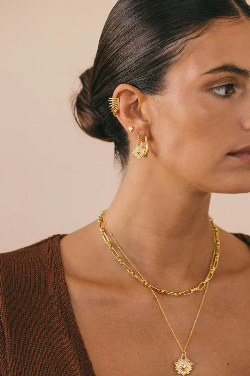 Signature chain necklace gold plated (40cm) - Image 3
