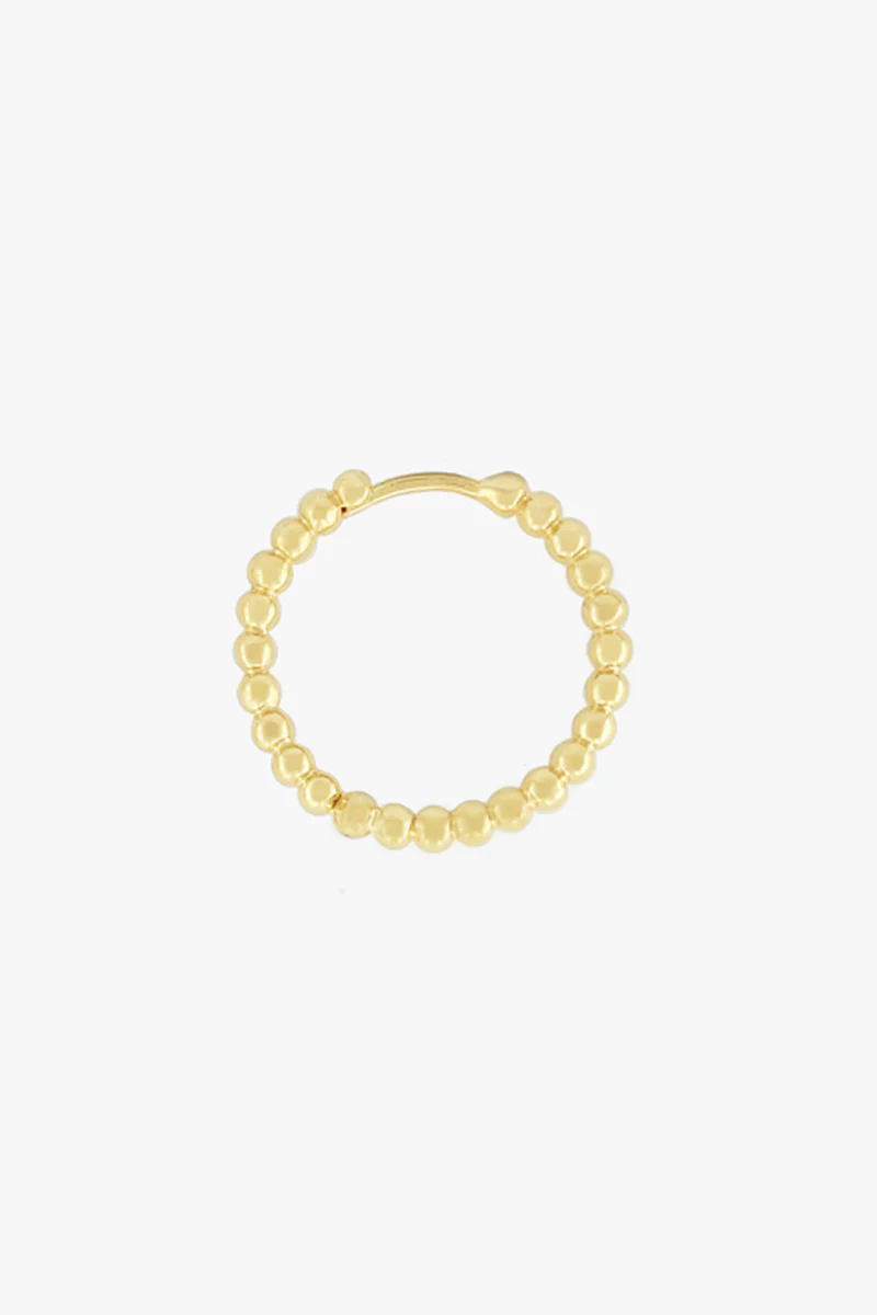 Small Dots Hoop Gold Plated (20mm)