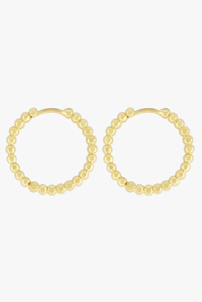 Small Dots Hoop Gold Plated (20mm) - Image 5