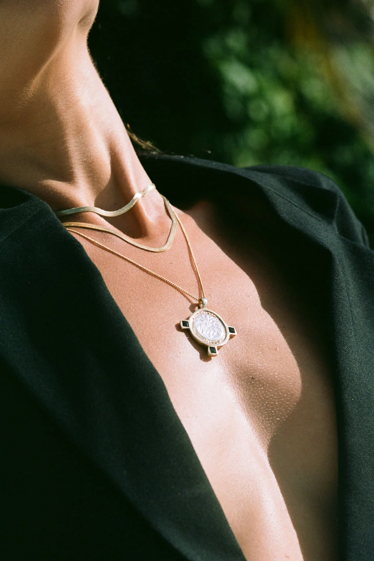 Snake chain necklace gold plated (36cm) - Image 4