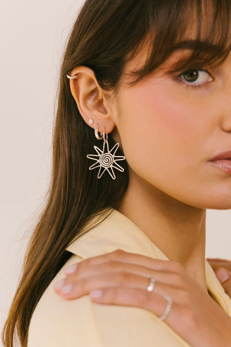 Sol Earring Silver - Image 2