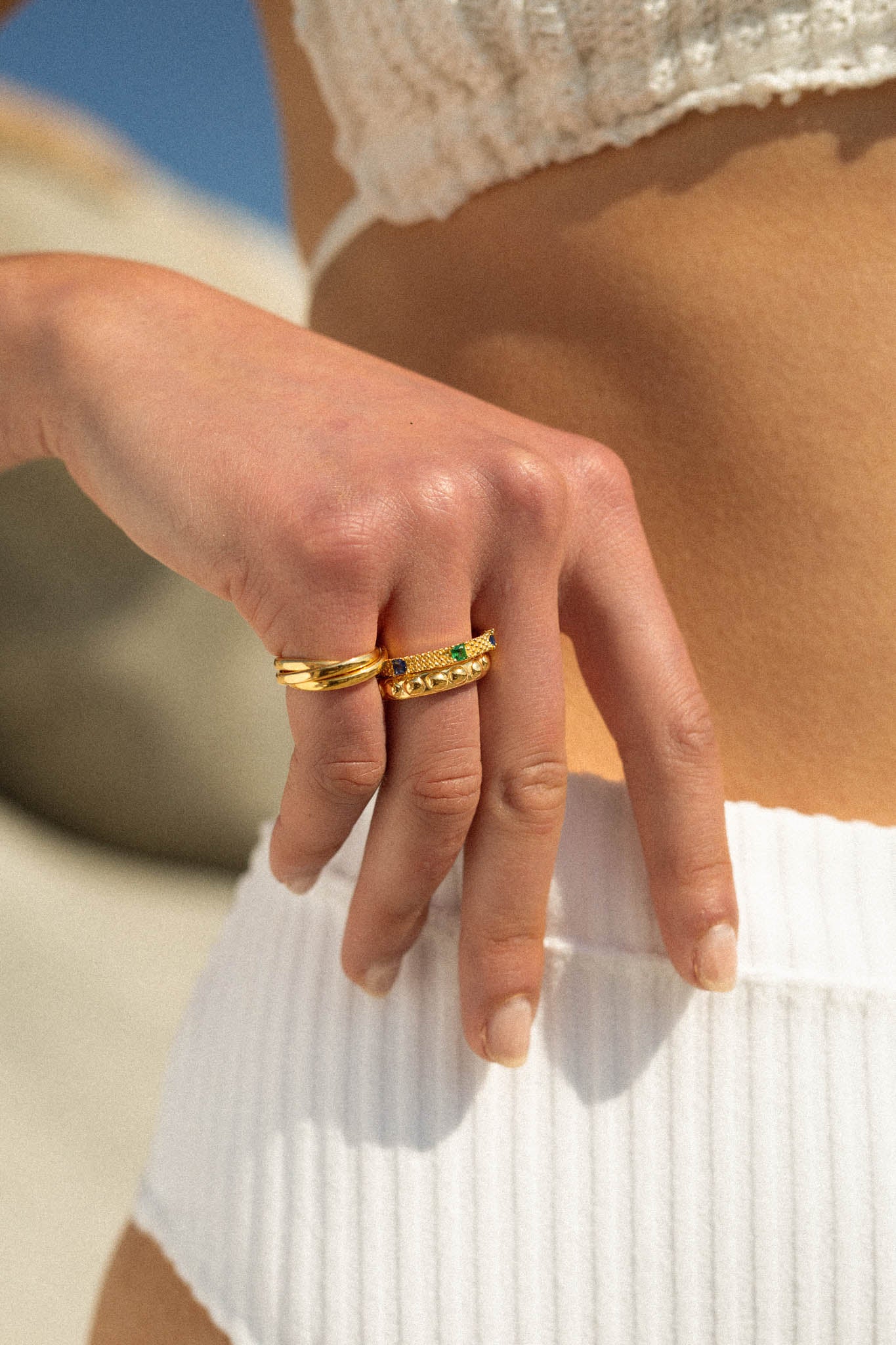 Trinity pinky ring gold plated - Image 13