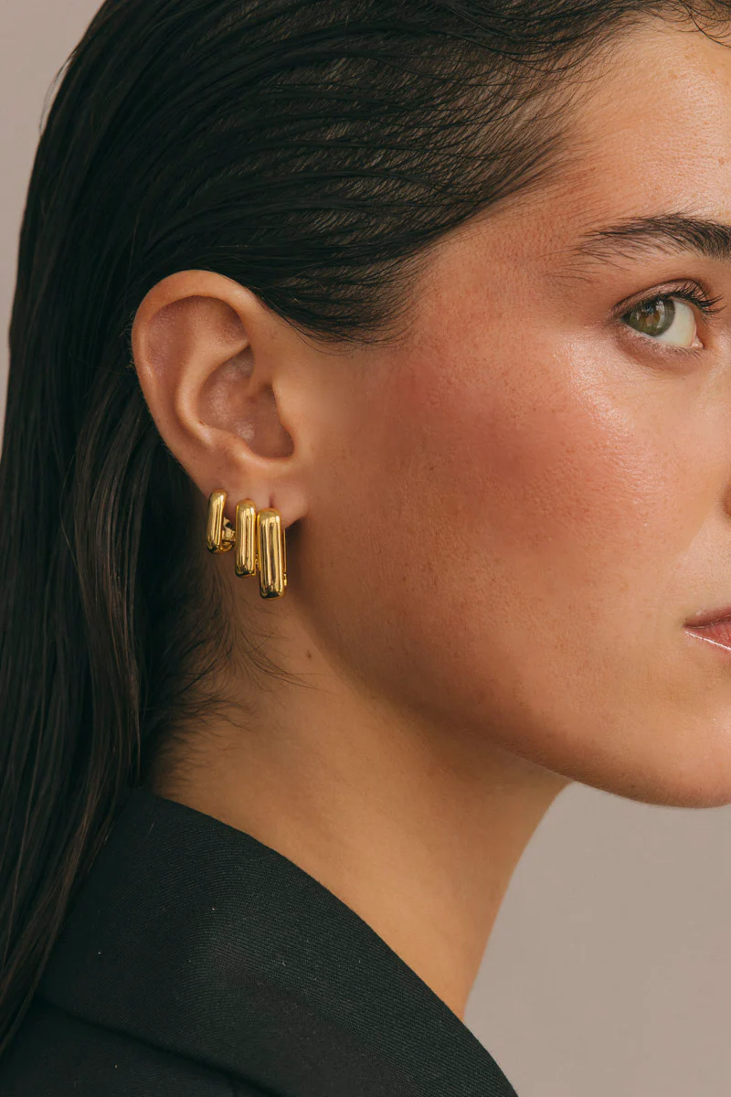 Triple Ovate Set Gold Plated - Image 3